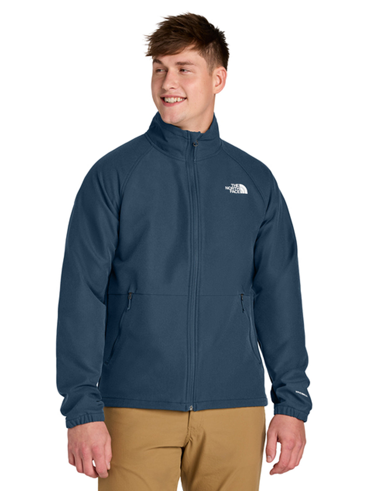 Men's Three-Pocket Barr Lake Soft Shell Jacket - NF0A8BUD - Shady Blue Dark Heather