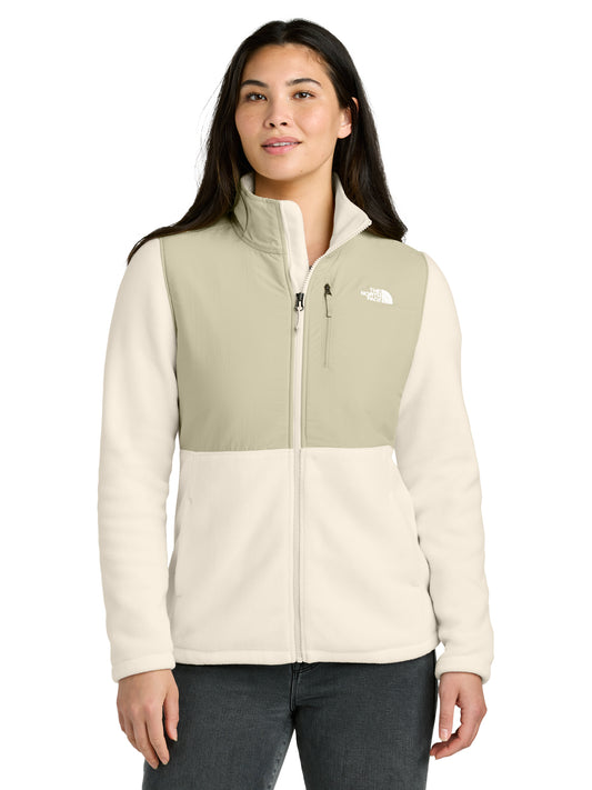 Women's 3-Pocket Full-Zip Fleece Jacket - NF0A8BUR - Gardenia White/ Gravel