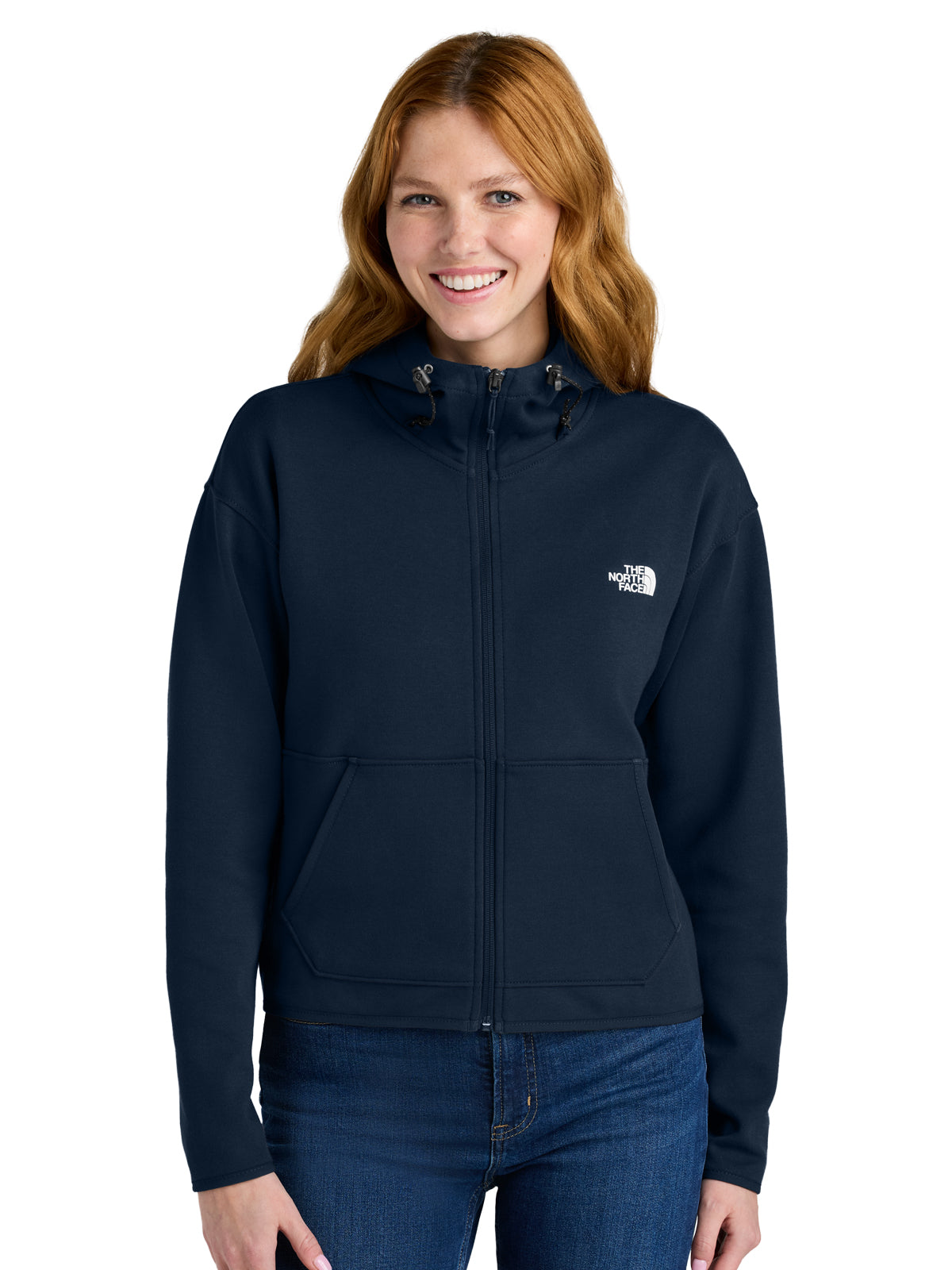 Women's Two-Pocket Double-Knit Full-Zip Hoodie - NF0A8BUT - Summit Navy