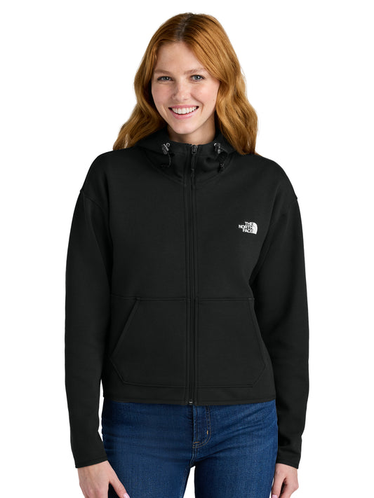 Women's Two-Pocket Double-Knit Full-Zip Hoodie - NF0A8BUT - TNF Black