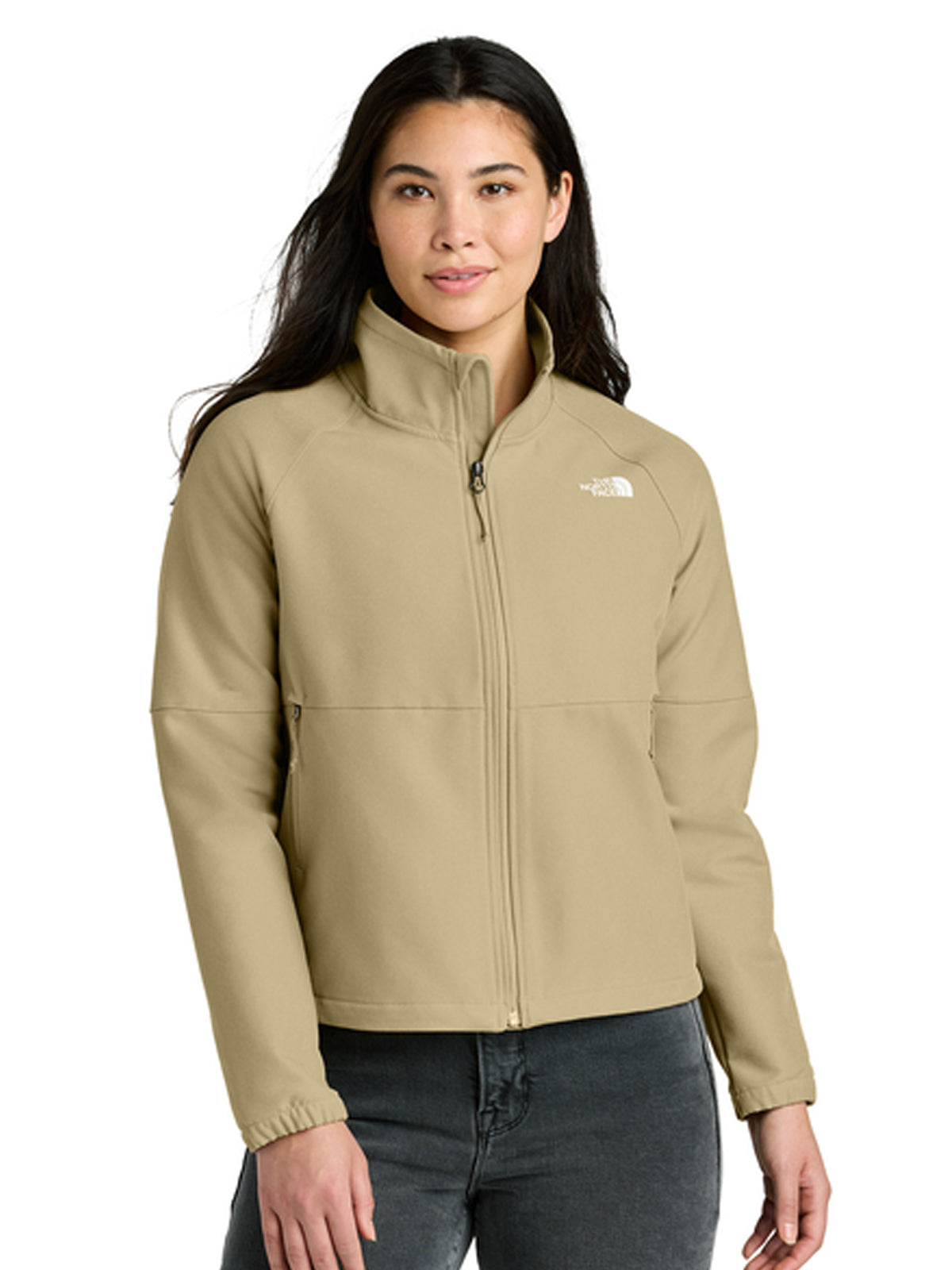 Women’s Two-Pocket Barr Lake Soft Shell Jacket - NF0A8C5C - Khaki Stone Dark Heather