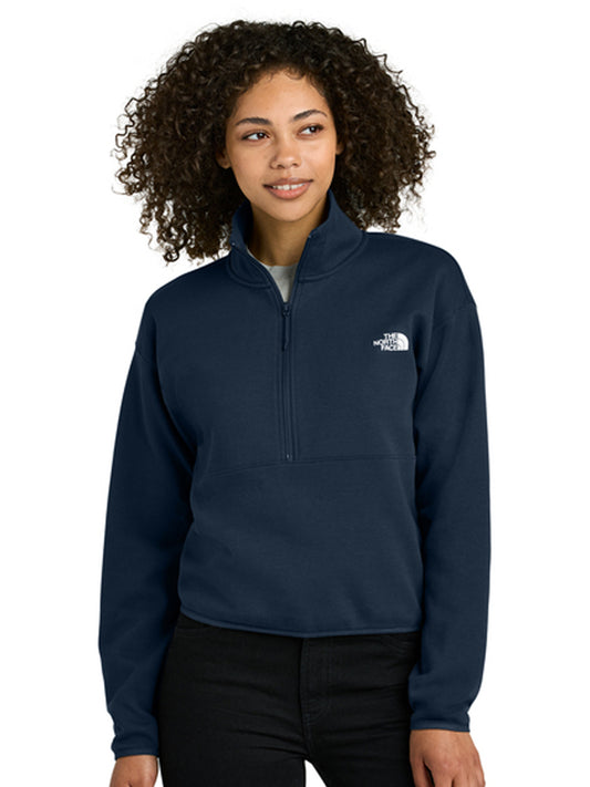 Women’s Double-Knit 1/2-Zip Fleece Sweatshirt - NF0A8C5H - Summit Navy