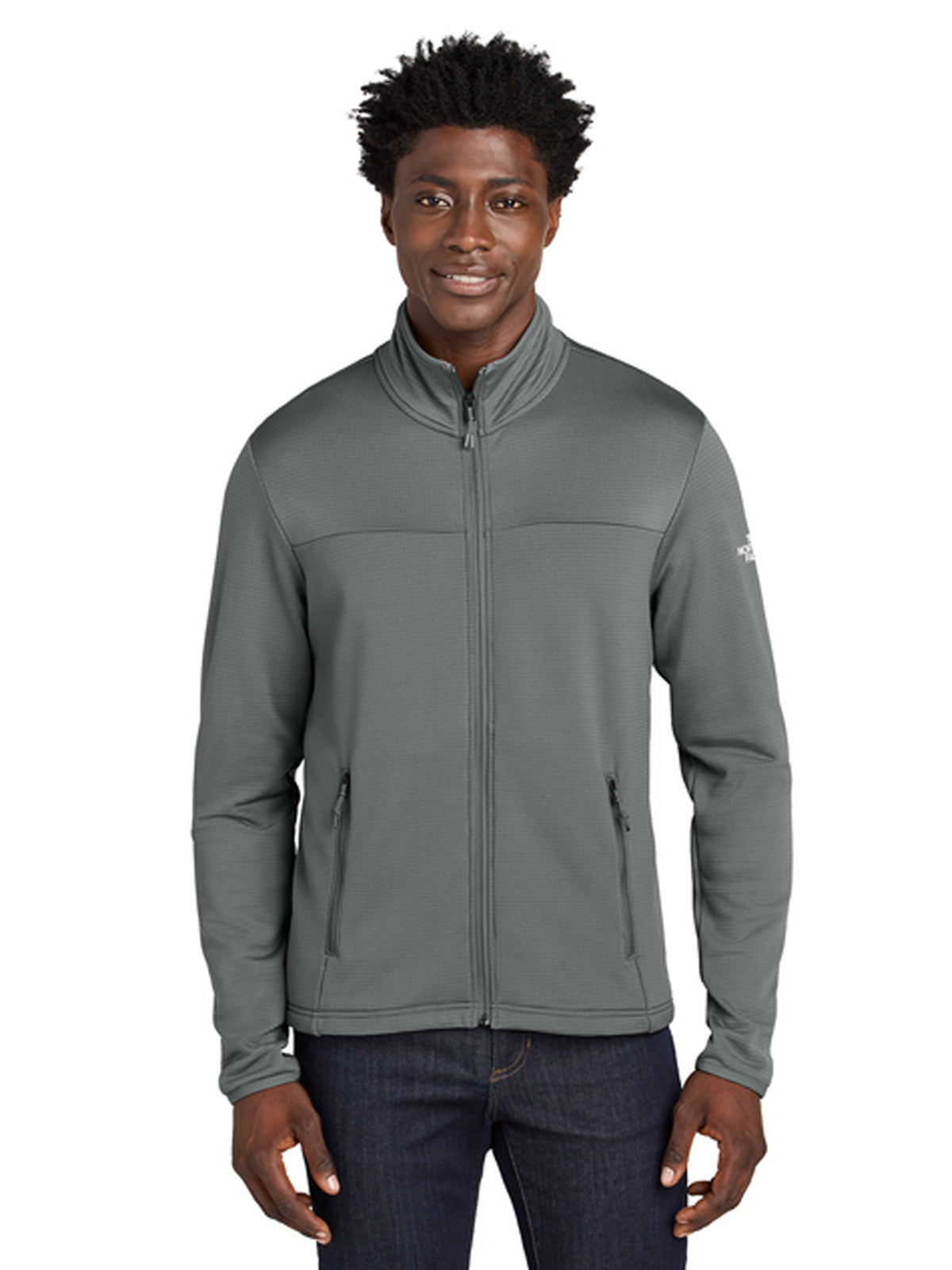 Men's Aim Full-Zip Fleece Jacket - NF0A8ENK - Smoked Pearl Grey