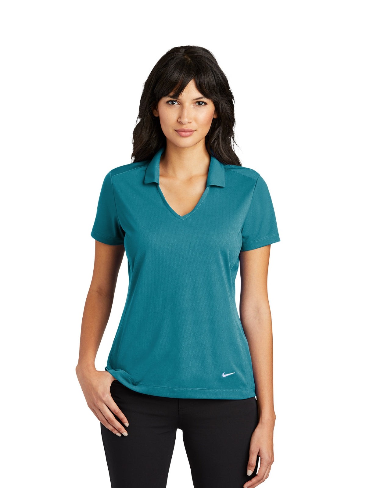 Women's Dri-FIT Vertical Mesh Polo - NK637165 - Blustery