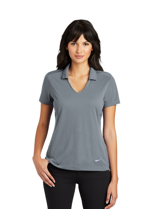 Women's Dri-FIT Vertical Mesh Polo - NK637165 - Cool Grey
