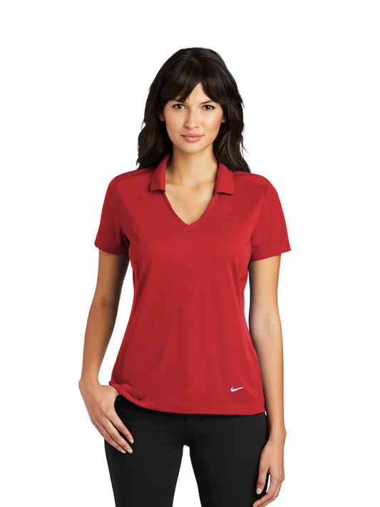 Women's Dri-FIT Vertical Mesh Polo - NK637165 - University Red