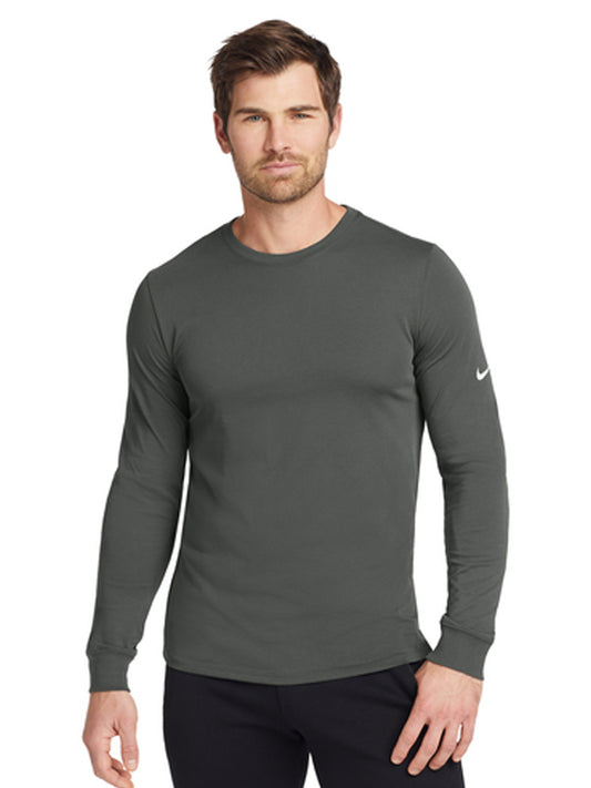 Men's Pocketless Dri-FIT Long Sleeve Tee - NKBQ5230 - Anthracite