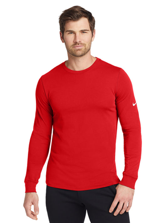 Men's Pocketless Dri-FIT Long Sleeve Tee - NKBQ5230 - University Red