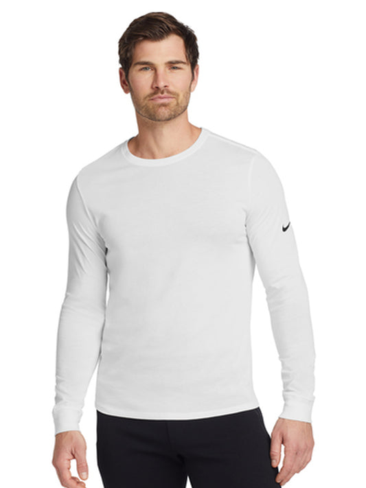 Men's Pocketless Dri-FIT Long Sleeve Tee - NKBQ5230 - White