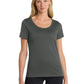 Women's Dri-FIT Cotton/Poly Scoop Neck Tee - NKBQ5234 - Anthracite