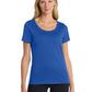 Women's Dri-FIT Cotton/Poly Scoop Neck Tee - NKBQ5234 - Rush Blue