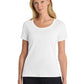 Women's Dri-FIT Cotton/Poly Scoop Neck Tee - NKBQ5234 - White