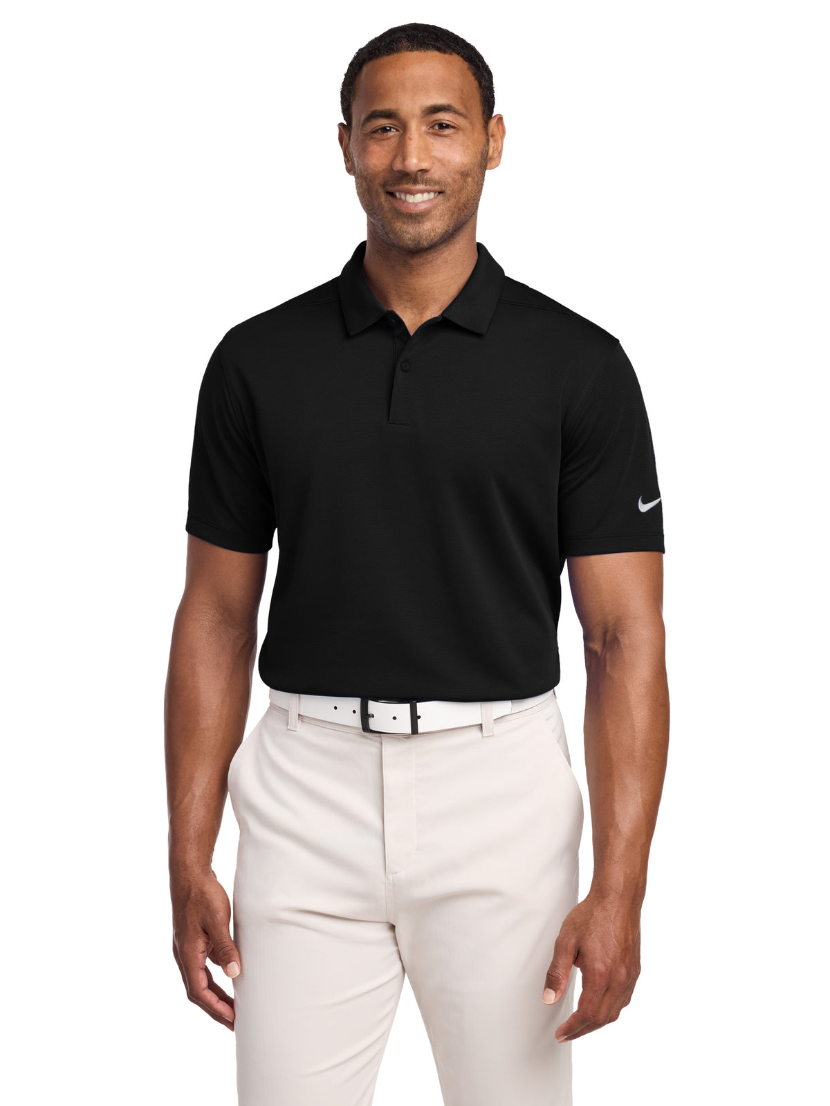 Men's Dry Essential Solid Polo - NKBV6042 - Black