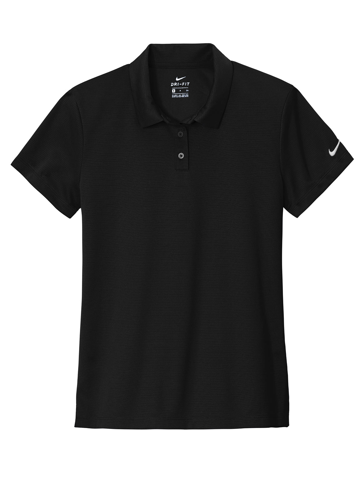 Women's Dry Essential Solid Polo - NKBV6043 - Black