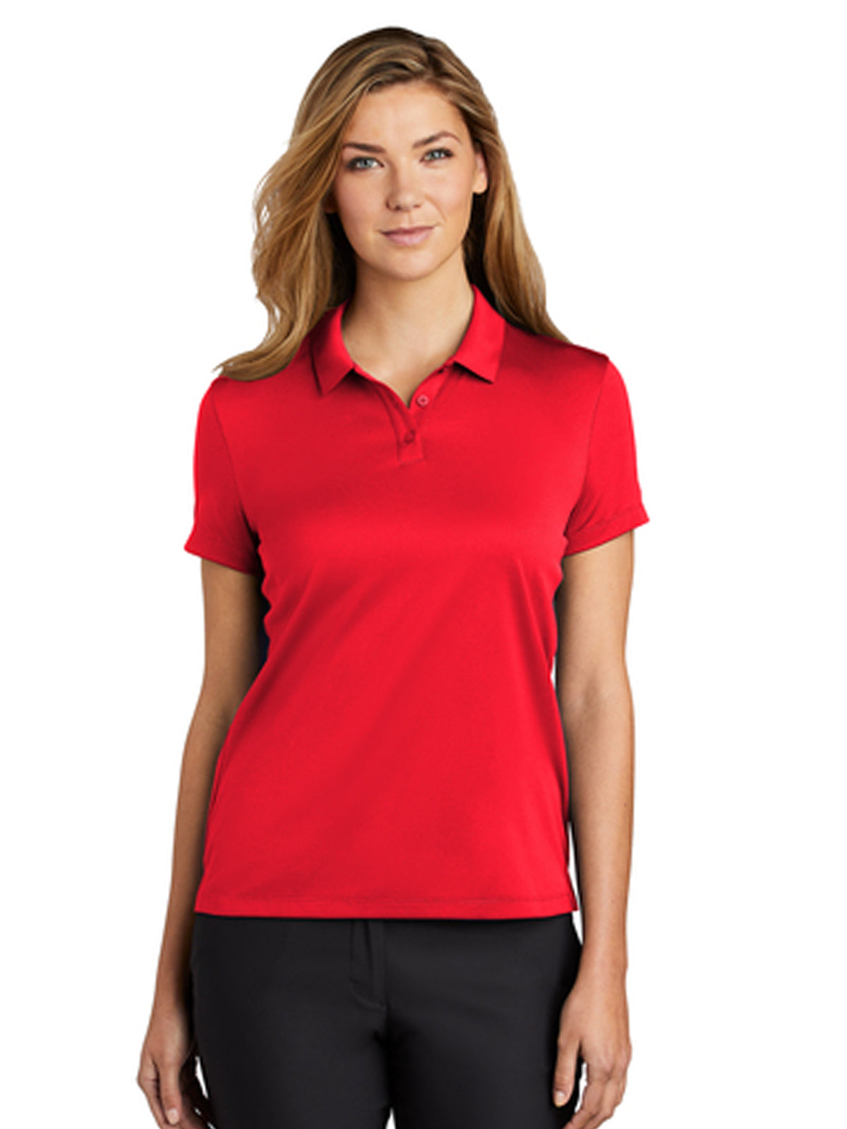 Women's Dry Essential Solid Polo - NKBV6043 - University Red