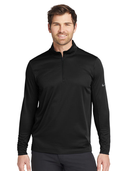 Men's Pocketless 1/2-Zip Cover-Up Sweatshirt - NKBV6044 - Black