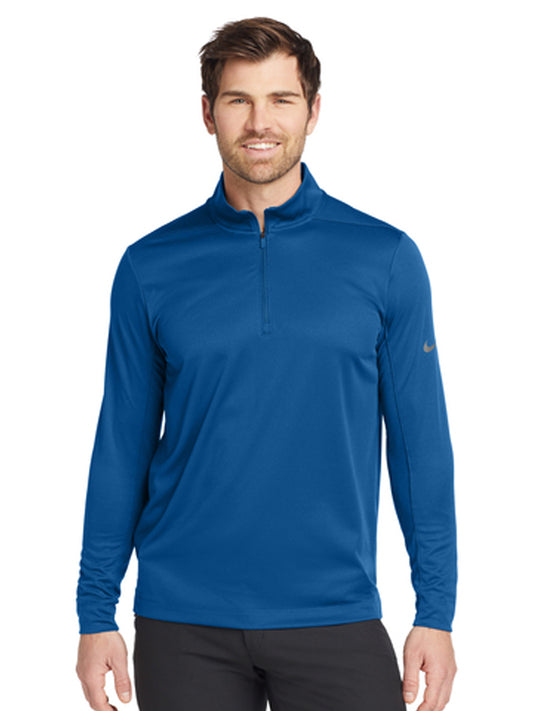 Men's Pocketless 1/2-Zip Cover-Up Sweatshirt - NKBV6044 - Gym Blue