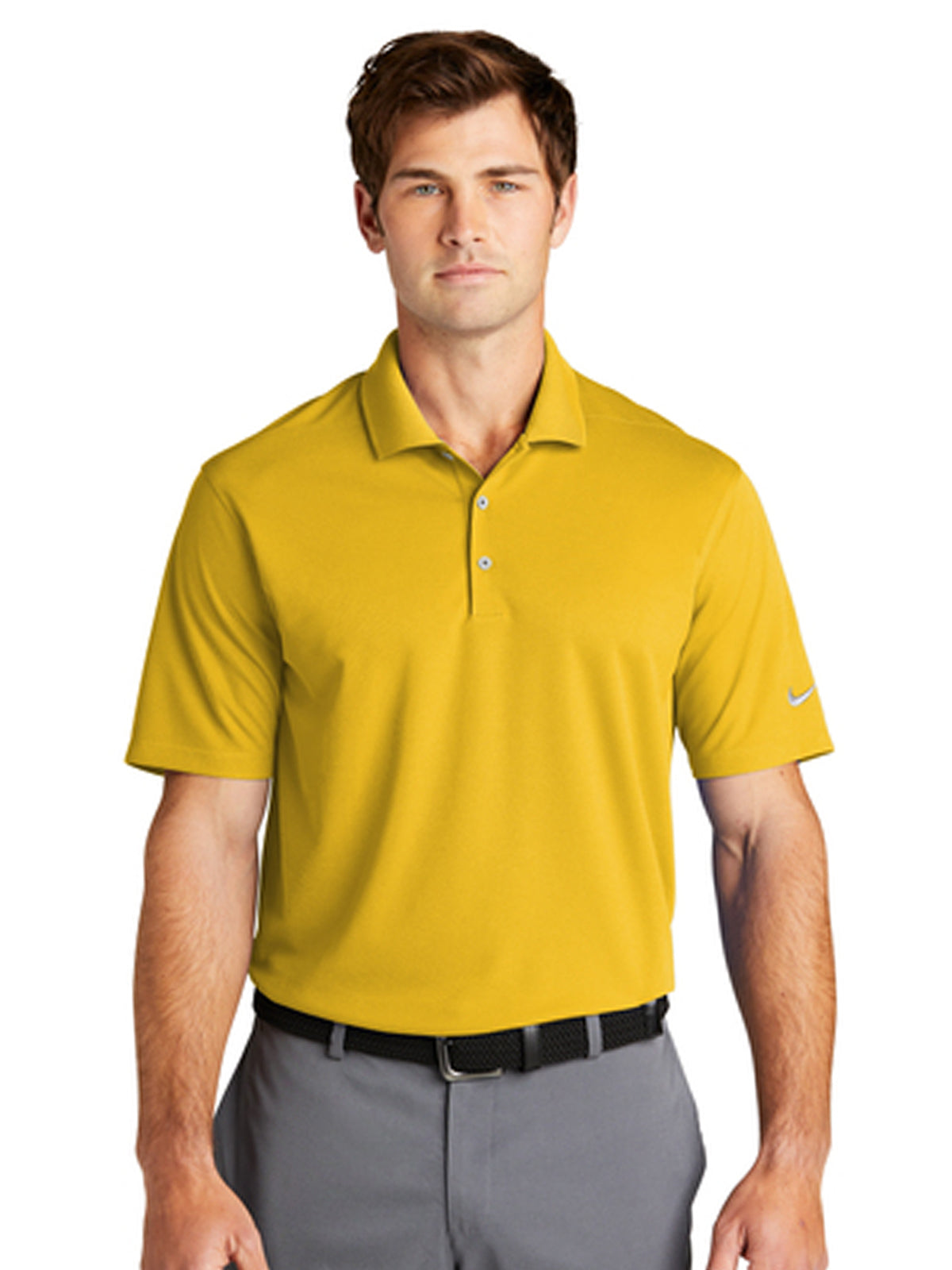 Men's Micro Pique Polo - NKDC1963 - Varsity Maize