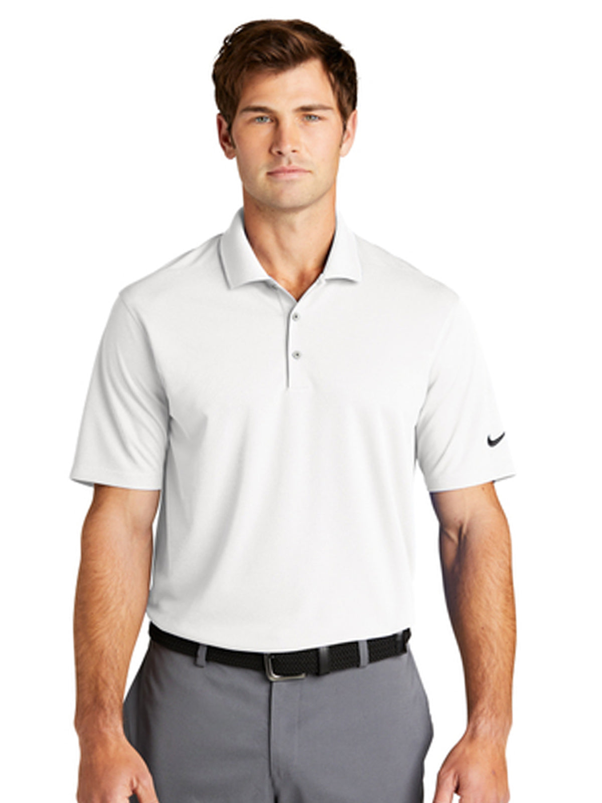 Men's Micro Pique Polo - NKDC1963 - White