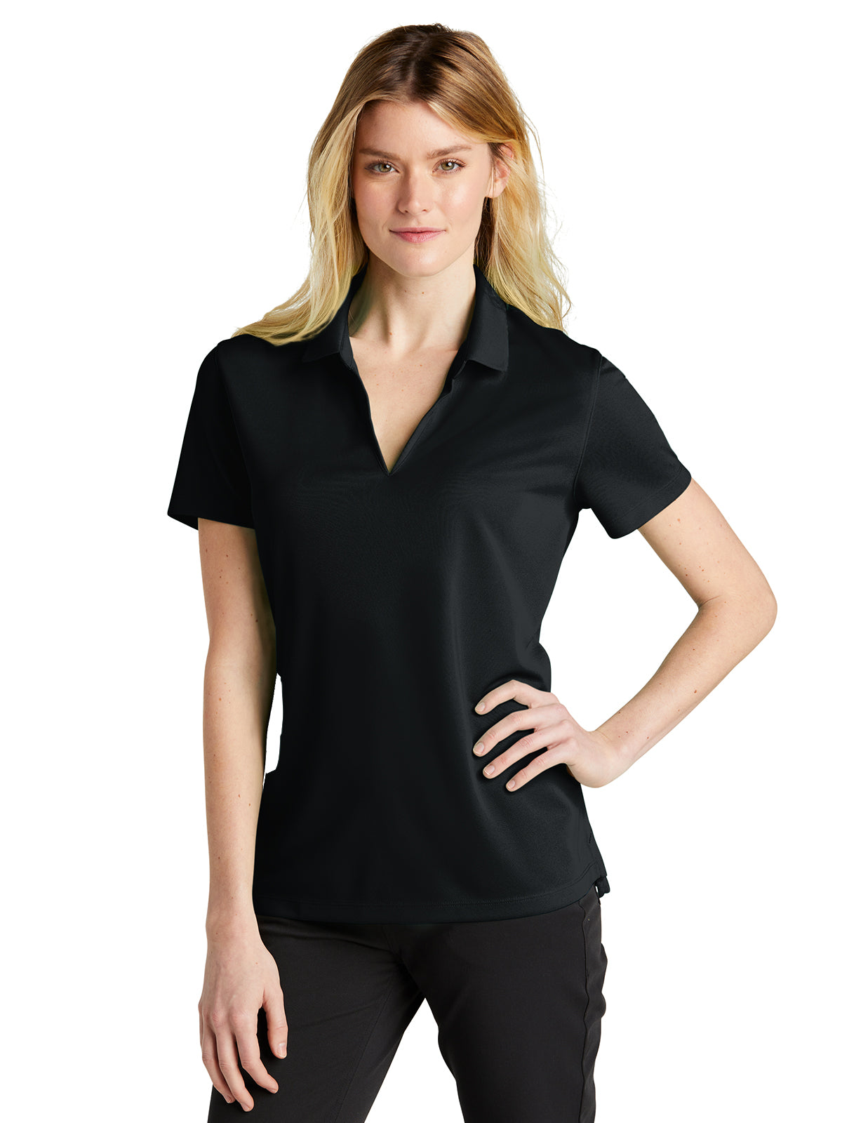 Women's Dri-FIT Micro Pique 2.0 Polo  - NKDC1991 - Black