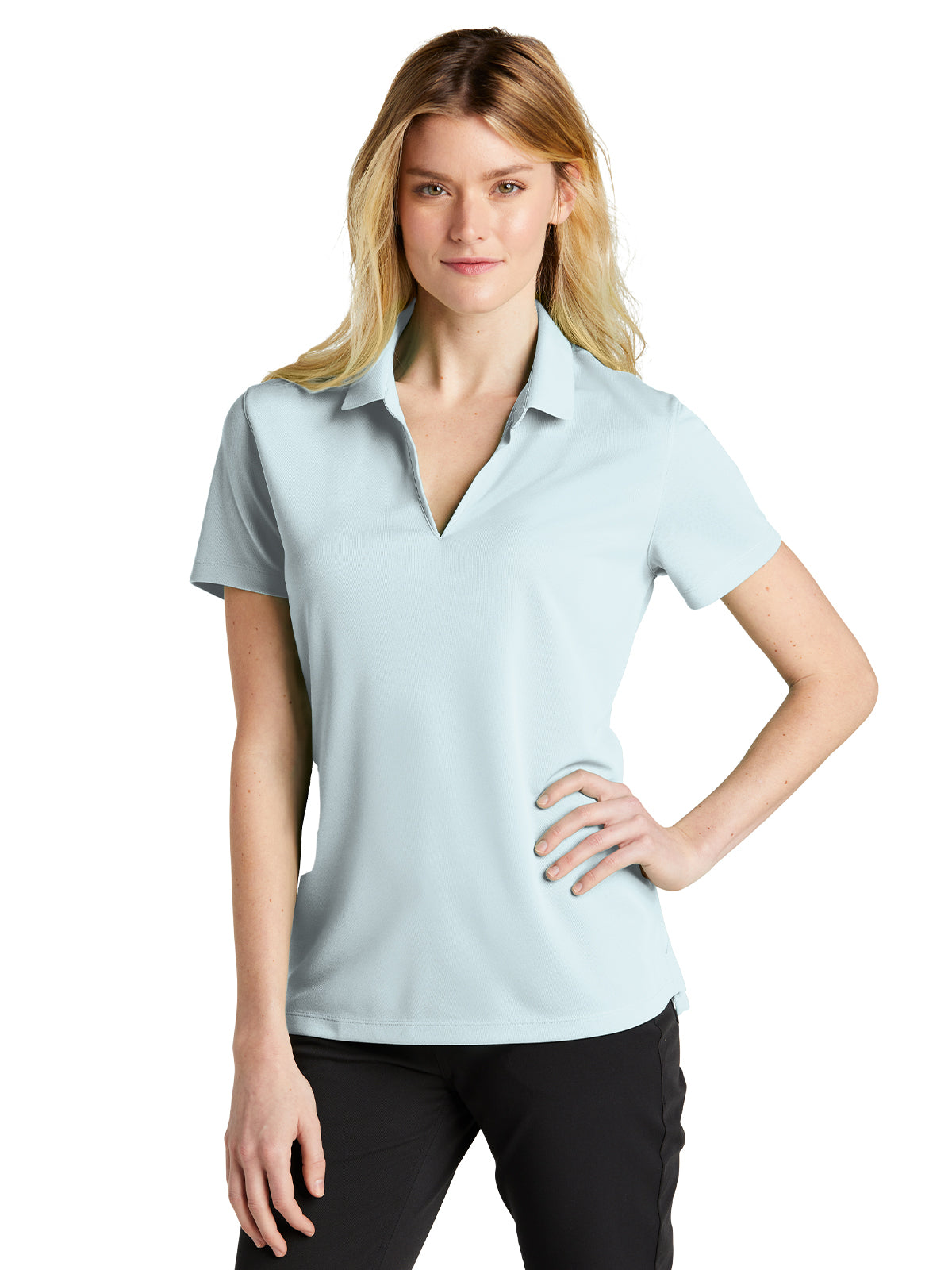 Women's Dri-FIT Micro Pique 2.0 Polo  - NKDC1991 - Blue Tint