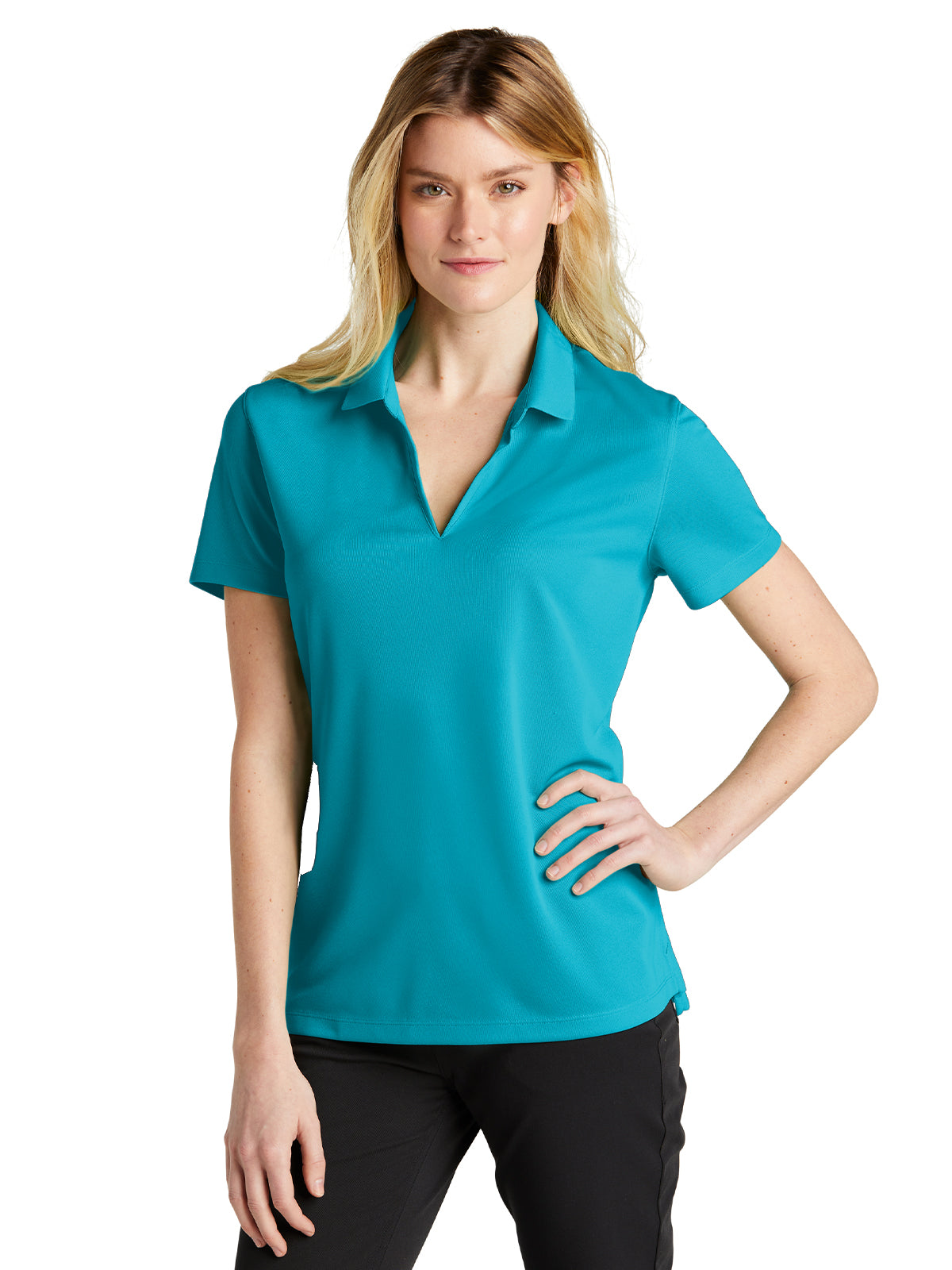 Women's Dri-FIT Micro Pique 2.0 Polo  - NKDC1991 - Tidal Blue