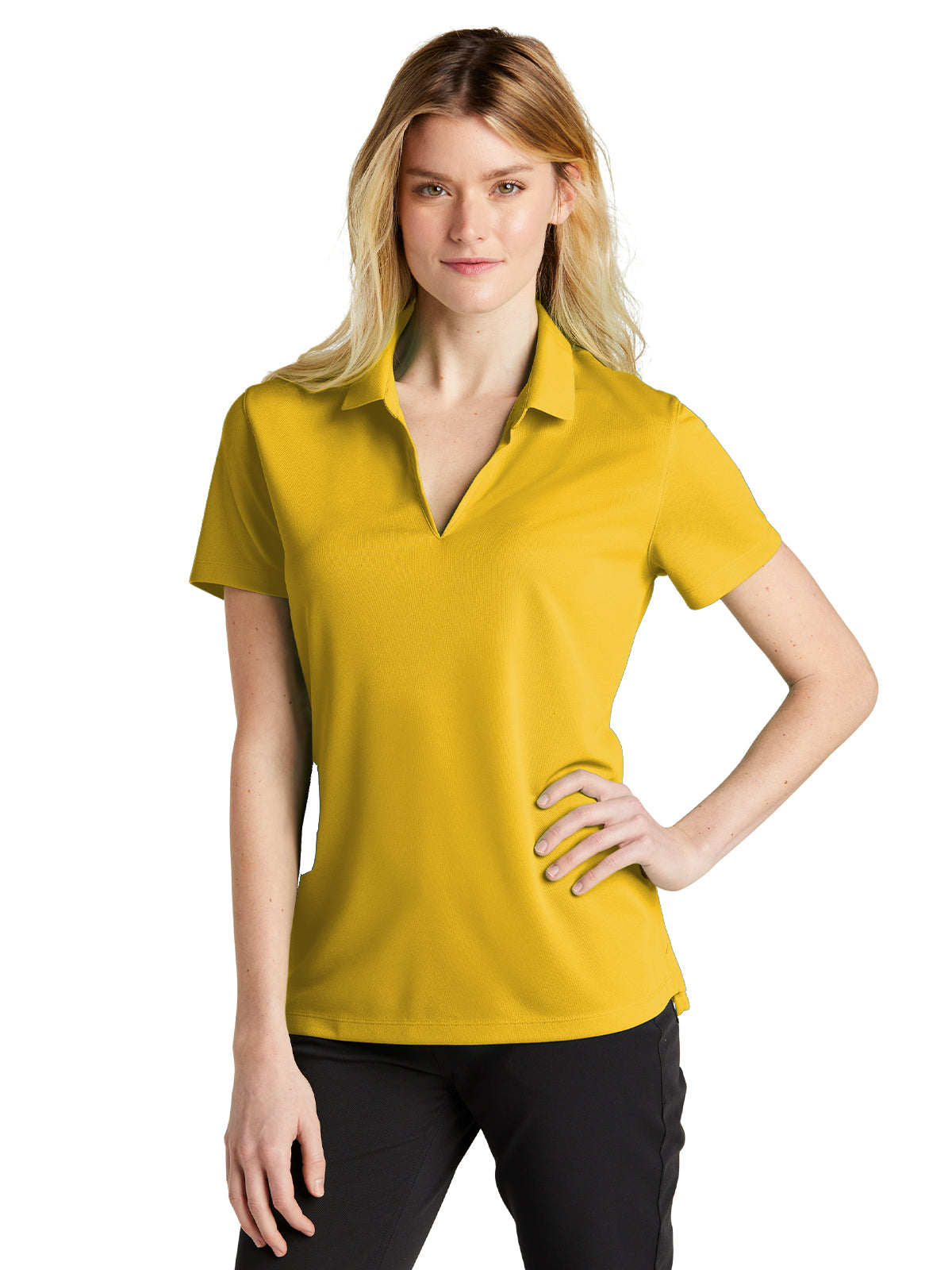 Women's Dri-FIT Micro Pique 2.0 Polo  - NKDC1991 - Varsity Maize