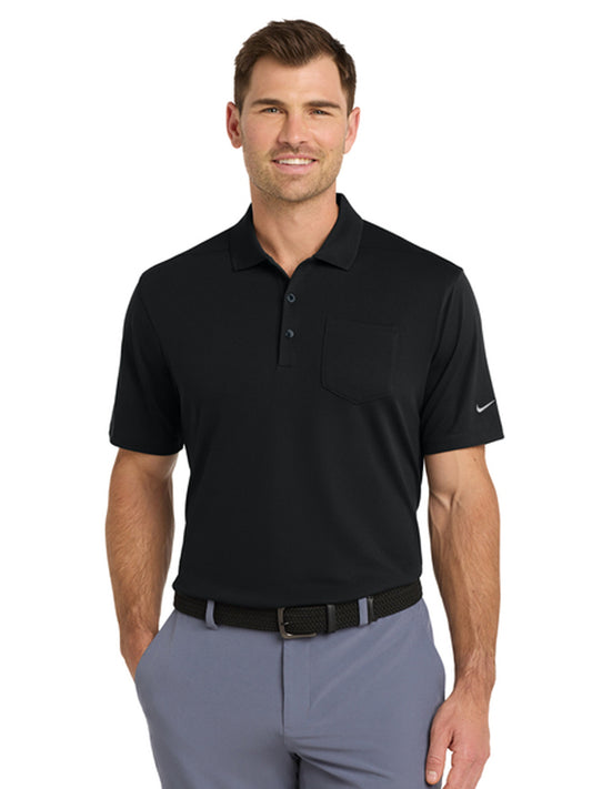 Men's 1-Pocket Micro Pique Polo - NKDC2103 - Black