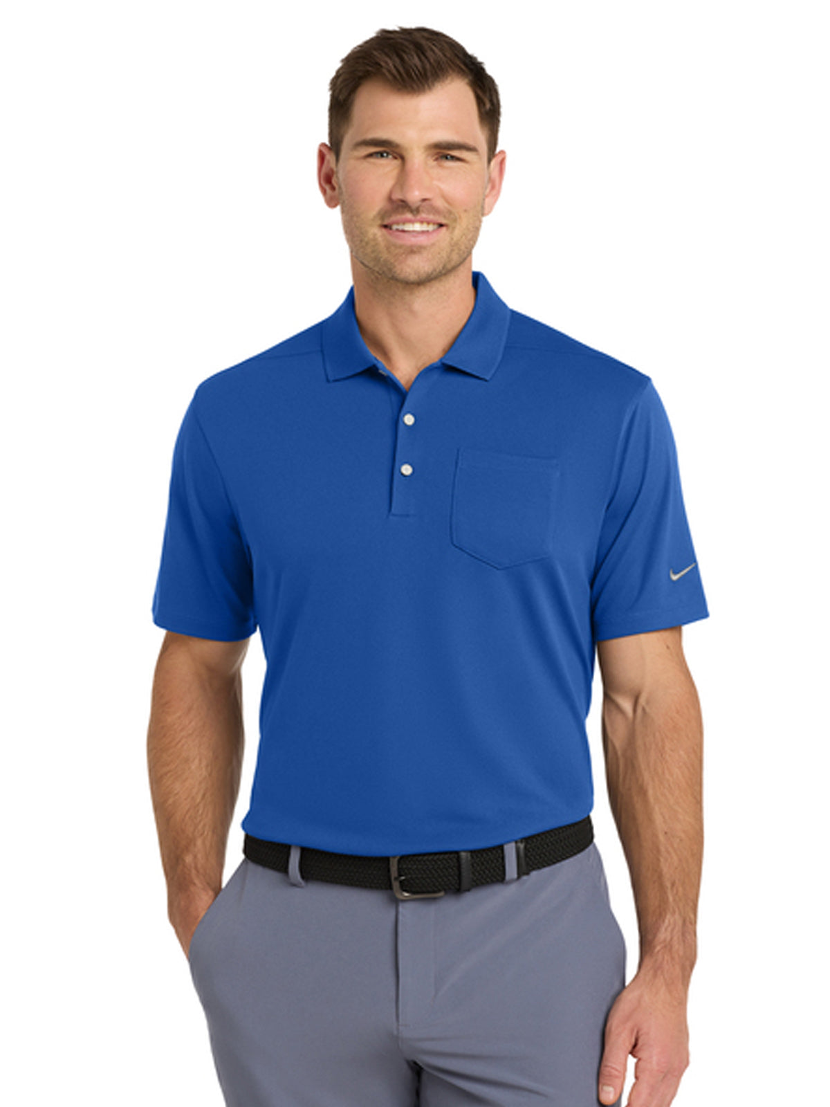 Men's 1-Pocket Micro Pique Polo - NKDC2103 - Game Royal