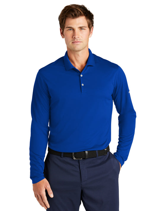 Men's Dri-FIT Micro Pique 2.0 Long Sleeve Polo - NKDC2104 - Game Royal
