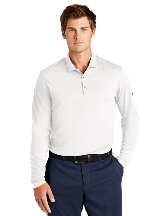 Men's Dri-FIT Micro Pique 2.0 Long Sleeve Polo - NKDC2104 - White