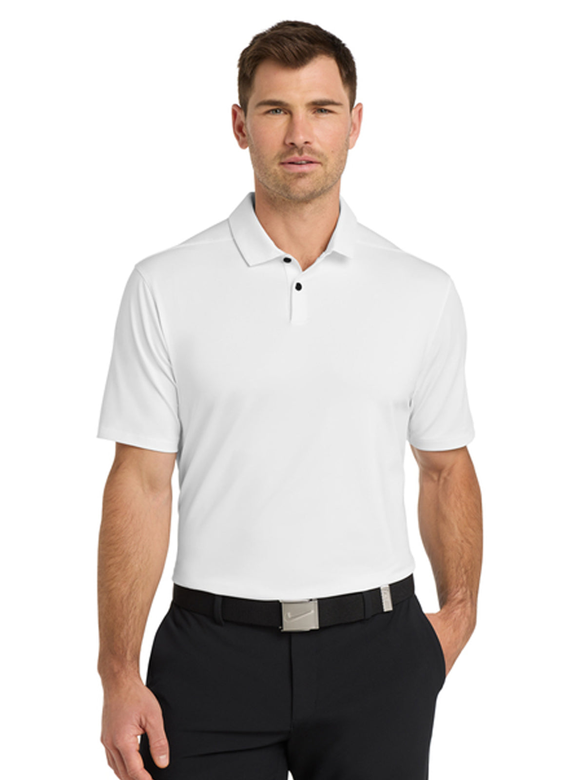 Men's Pocketless Vapor Polo - NKDC2108 - White