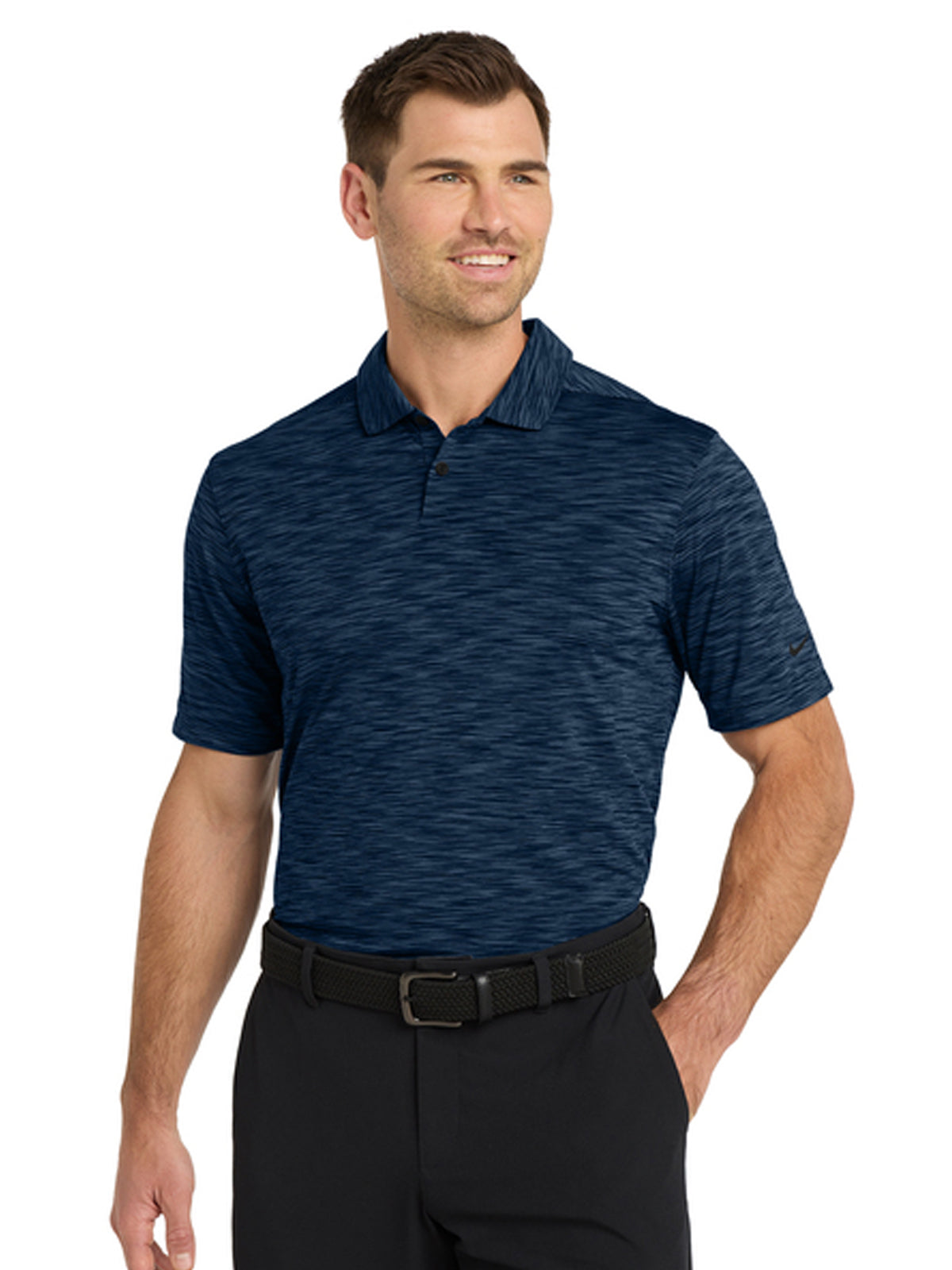 Men's Pocketless Vapor Space Dyed Polo - NKDC2109 - Navy