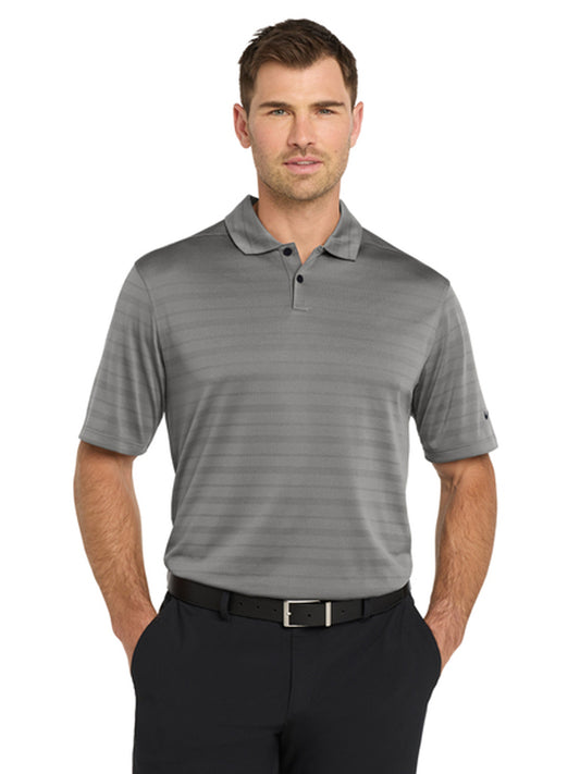 Men's Pocketless Vapor Jacquard Polo - NKDC2115 - Dark Grey