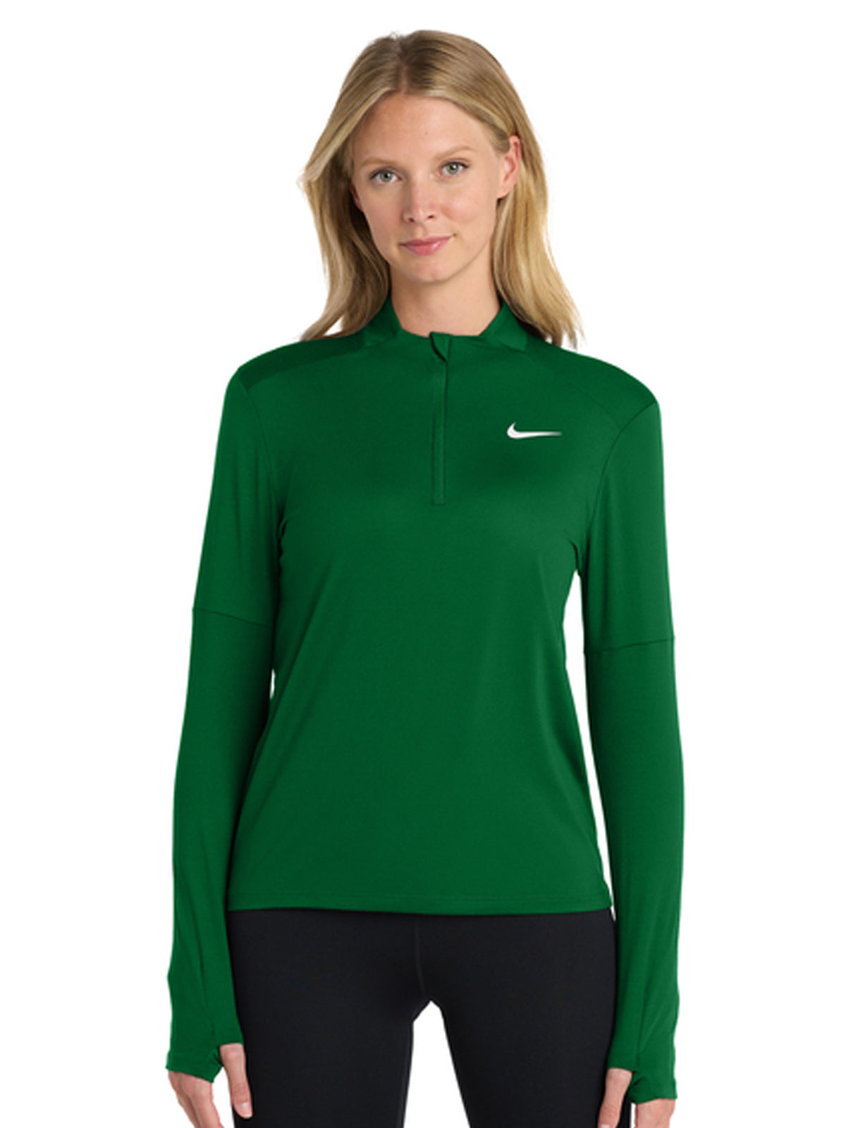 Women's Dri-FIT Element 1/2-Zip Sweatshirt - NKDH4951 - Dark Green