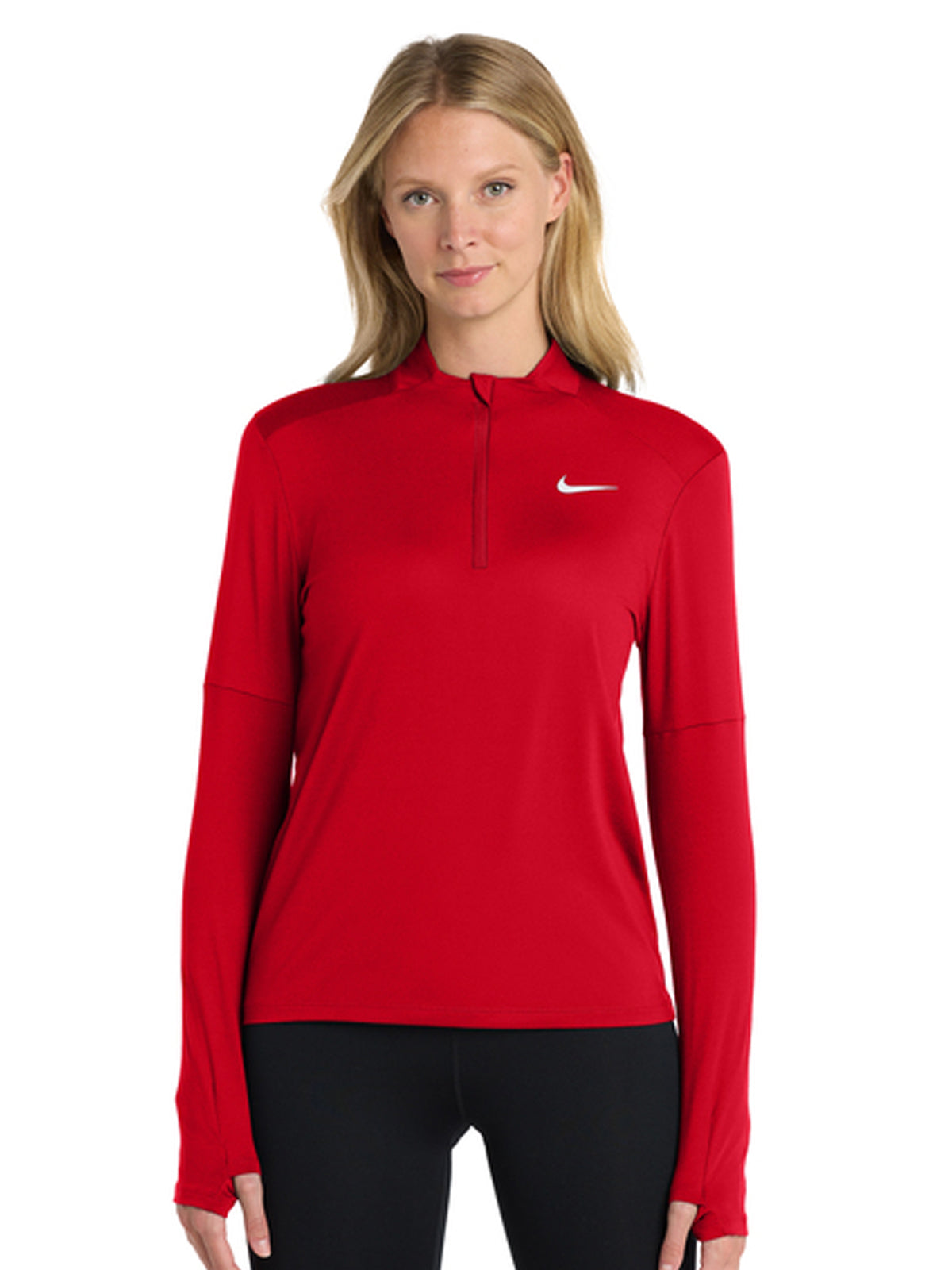 Women's Dri-FIT Element 1/2-Zip Sweatshirt - NKDH4951 - Scarlet