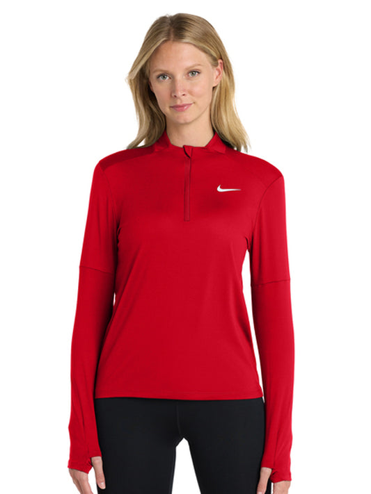 Women's Dri-FIT Element 1/2-Zip Sweatshirt - NKDH4951 - Scarlet