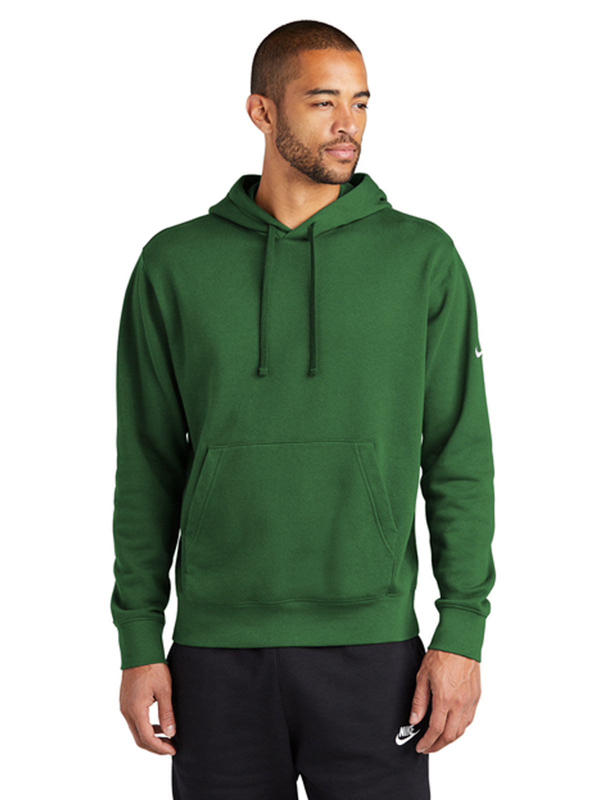 Men's 1-Pocket Club Fleece Pullover Hoodie - NKDR1499 - Gorge Green