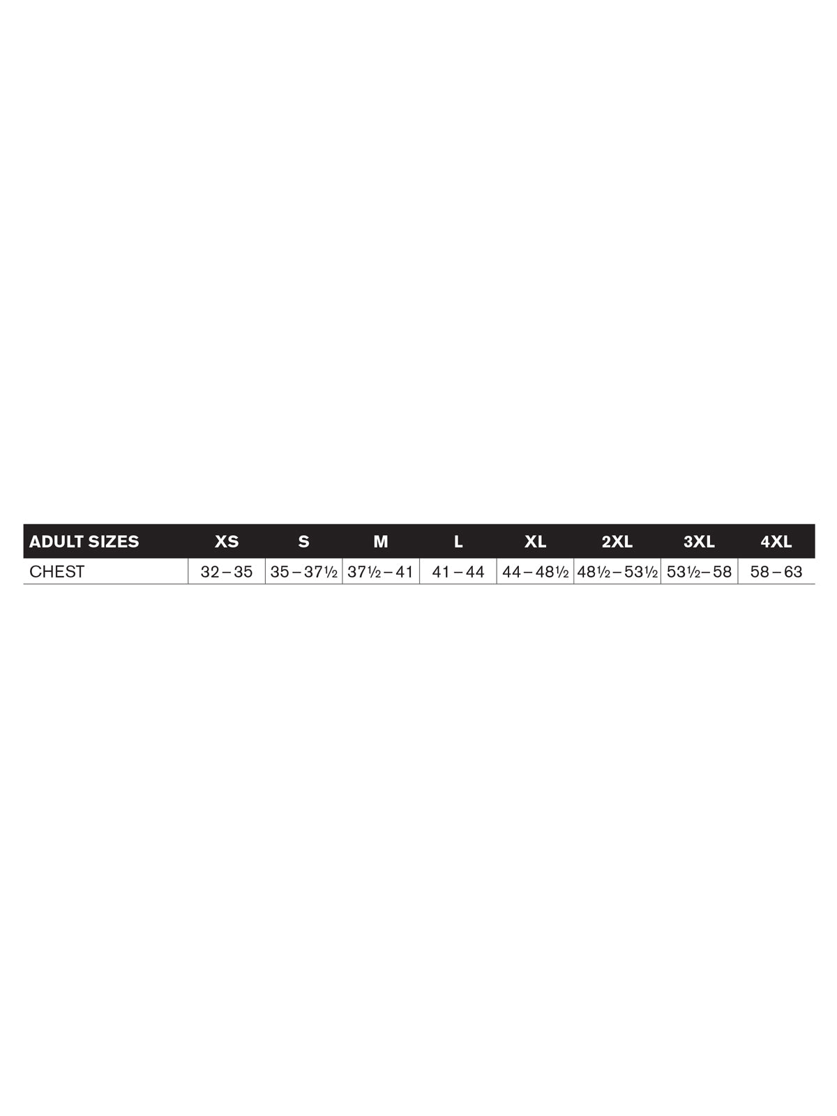 SIZECHART