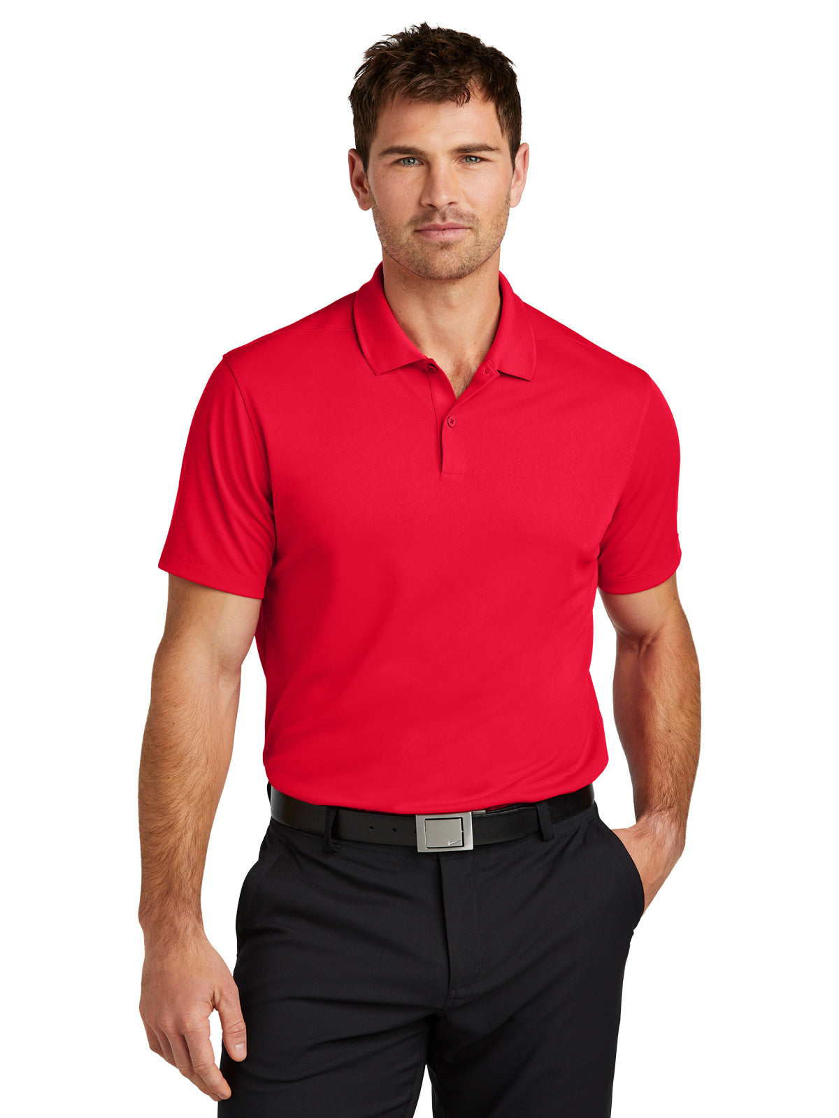 Men's Pocketless Victory Solid Polo - NKDX6684 - University Red