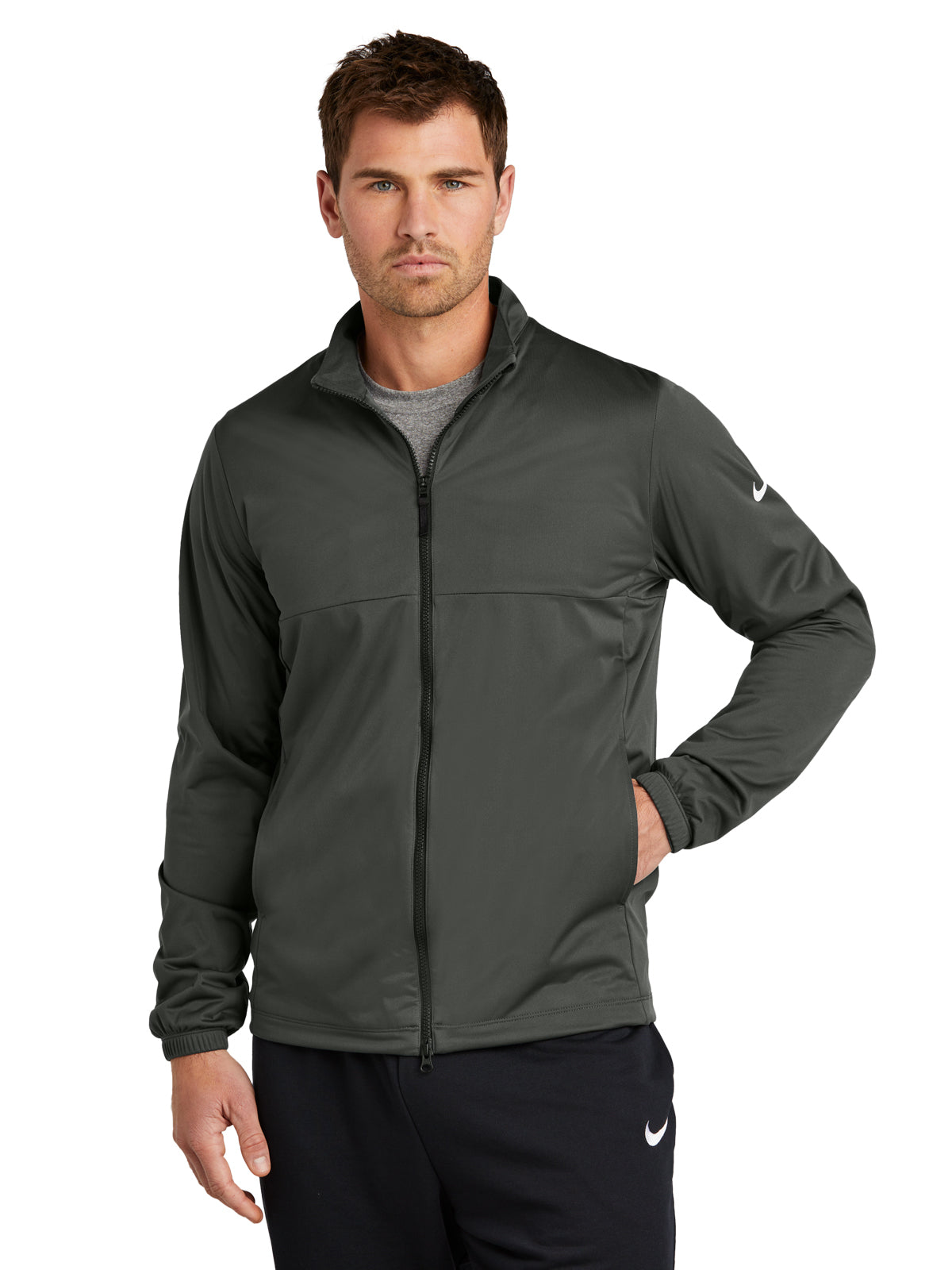 Men's 2-Pocket Full-Zip Jacket - NKDX6716 - Anthracite