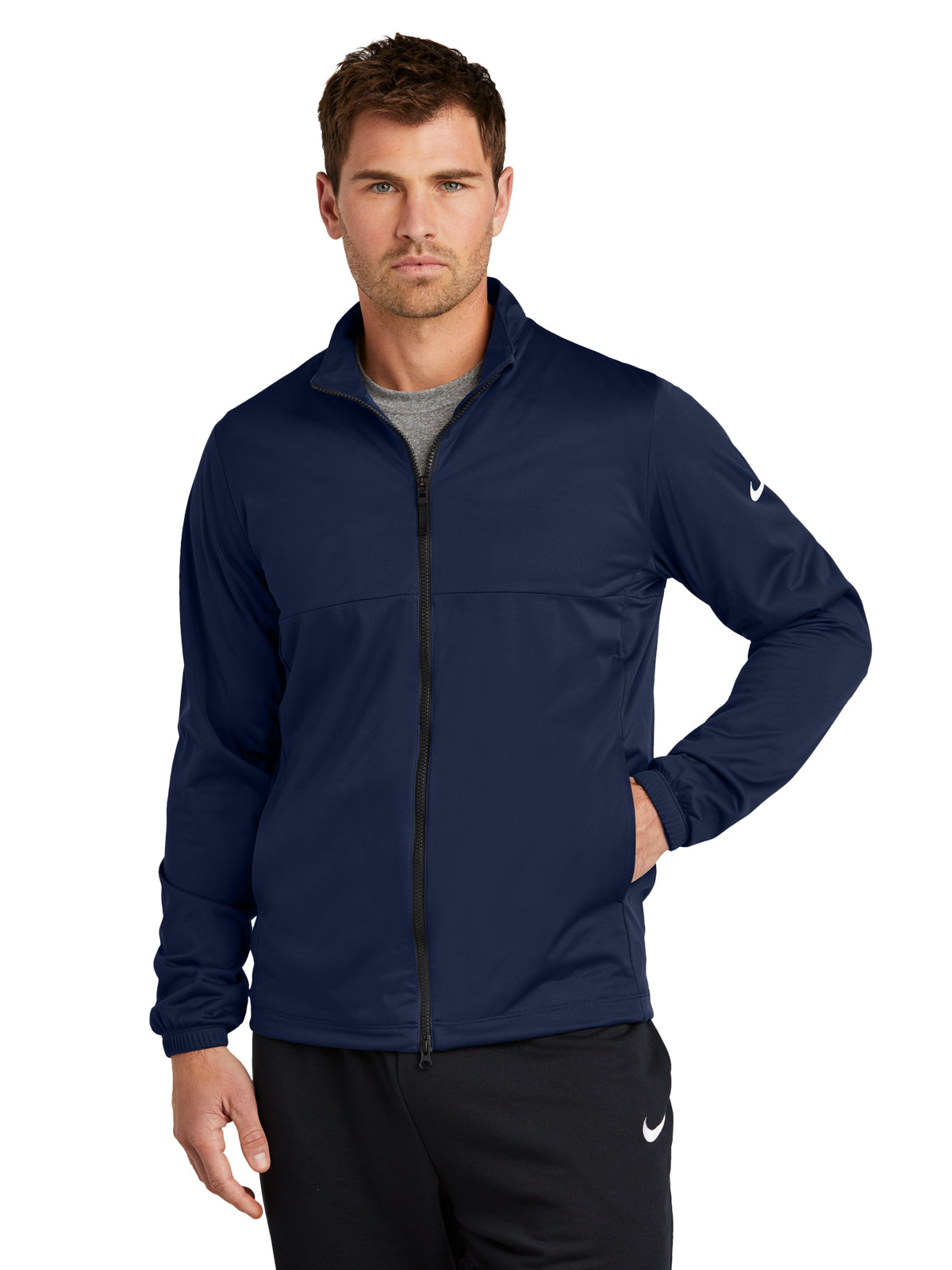 Men's 2-Pocket Full-Zip Jacket - NKDX6716 - College Navy