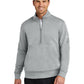 Men's Two-Pocket Club Fleece Sleeve Swoosh 1/2-Zip - NKDX6718 - Dark Grey Heather