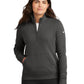 Ladies Club Fleece Sleeve Swoosh 1/2-Zip Sweatshirt - NKDX6720 - Anthracite