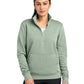 Ladies Club Fleece Sleeve Swoosh 1/2-Zip Sweatshirt - NKDX6720 - Jade Horizon