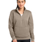 Ladies Club Fleece Sleeve Swoosh 1/2-Zip Sweatshirt - NKDX6720 - Khaki