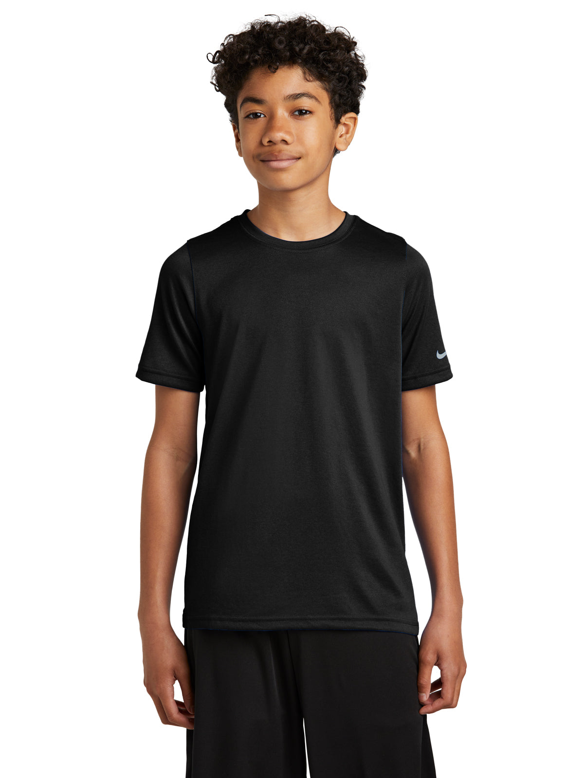 Unisex Pocketless Youth Swoosh Sleeve rLegend Tee - NKDX8787 - Black