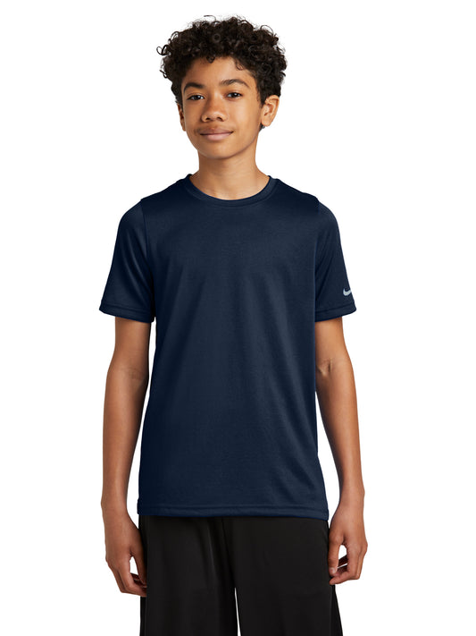 Unisex Pocketless Youth Swoosh Sleeve rLegend Tee - NKDX8787 - College Navy