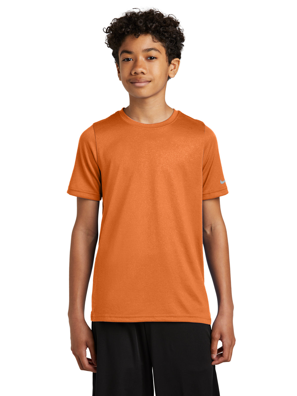 Unisex Pocketless Youth Swoosh Sleeve rLegend Tee - NKDX8787 - Desert Orange