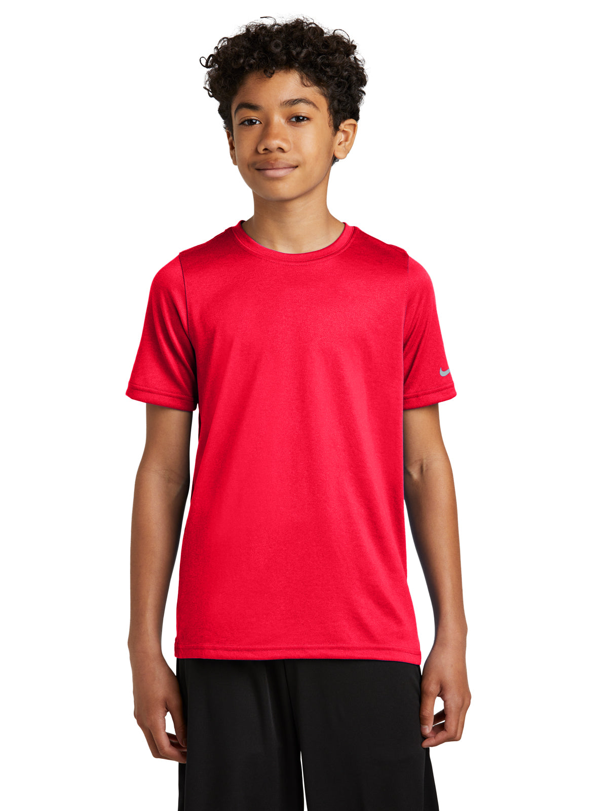 Unisex Pocketless Youth Swoosh Sleeve rLegend Tee - NKDX8787 - University Red